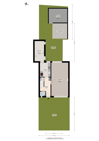 Floorplan - Acacialaan 6, 9363 GP Marum